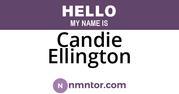 Candie Ellington