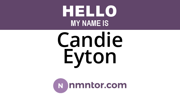 Candie Eyton