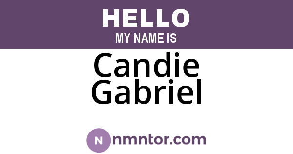 Candie Gabriel