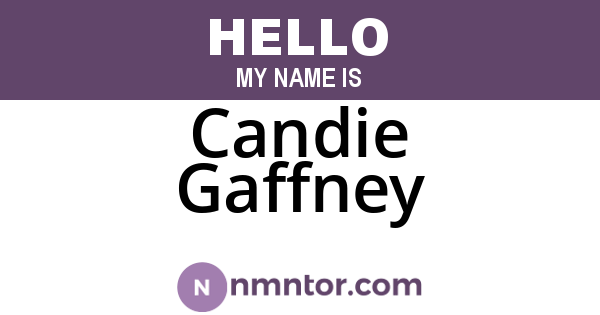 Candie Gaffney