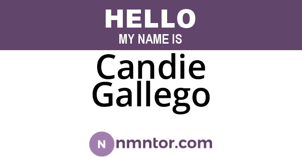 Candie Gallego
