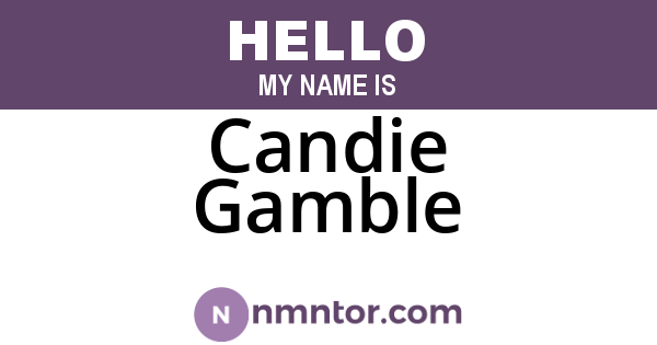 Candie Gamble