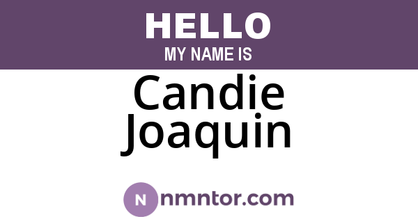 Candie Joaquin