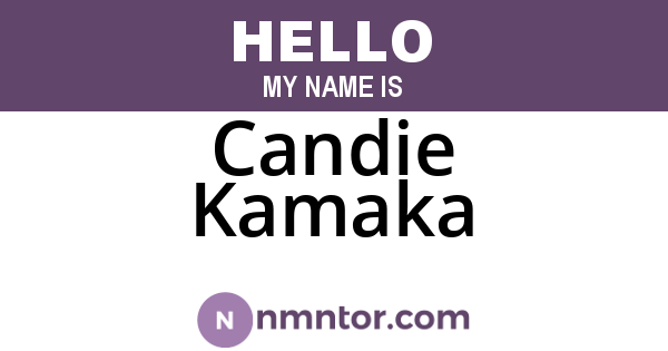 Candie Kamaka