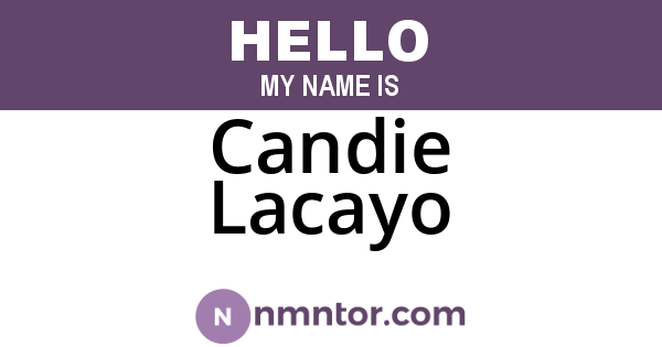Candie Lacayo