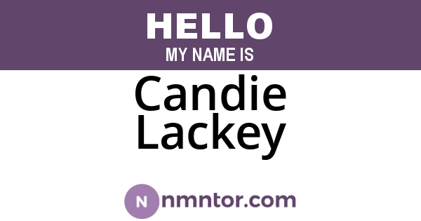 Candie Lackey