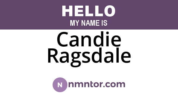 Candie Ragsdale