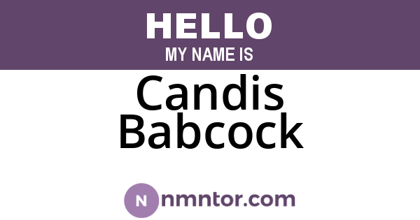 Candis Babcock