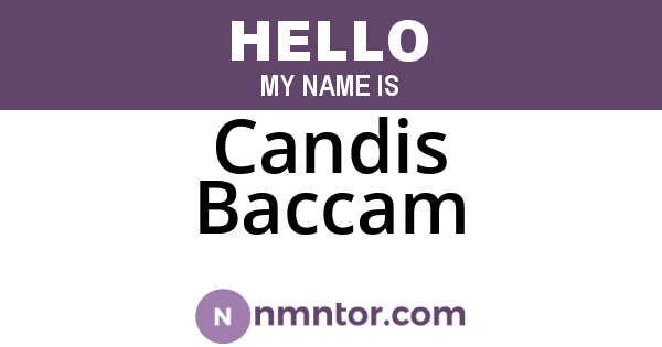 Candis Baccam