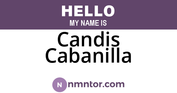 Candis Cabanilla