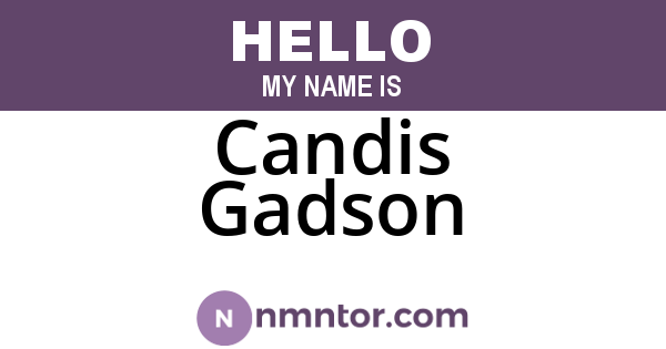 Candis Gadson