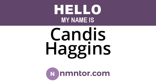 Candis Haggins