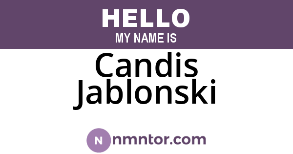 Candis Jablonski