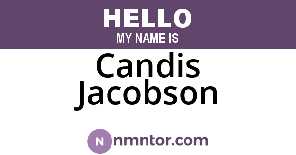 Candis Jacobson