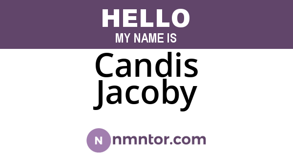 Candis Jacoby