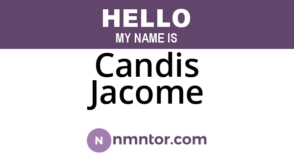 Candis Jacome