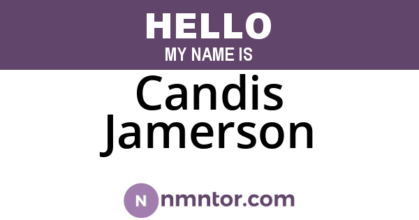 Candis Jamerson