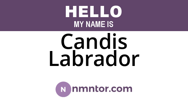 Candis Labrador