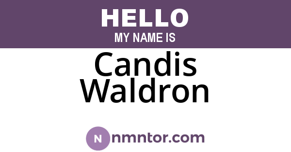 Candis Waldron