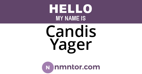 Candis Yager