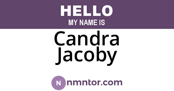 Candra Jacoby
