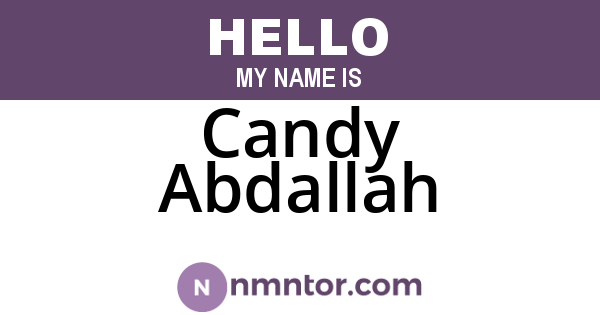 Candy Abdallah