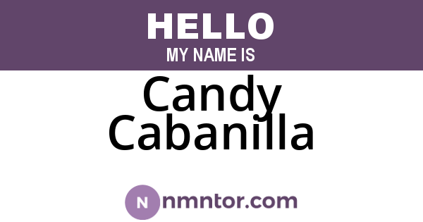 Candy Cabanilla