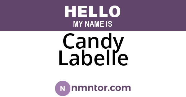 Candy Labelle