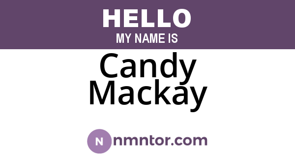 Candy Mackay