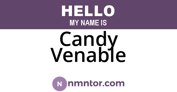 Candy Venable