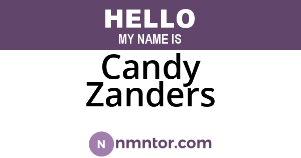 Candy Zanders