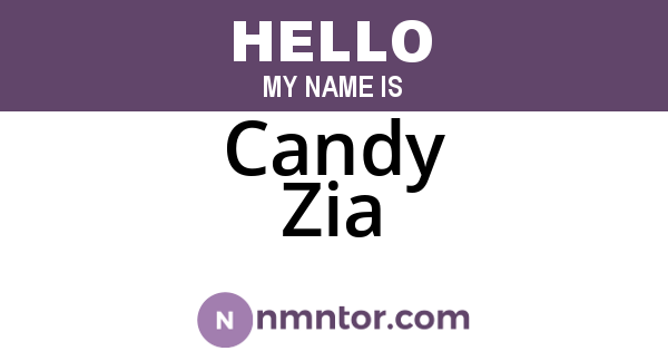 Candy Zia