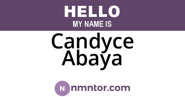 Candyce Abaya