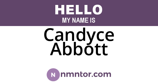 Candyce Abbott