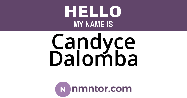 Candyce Dalomba