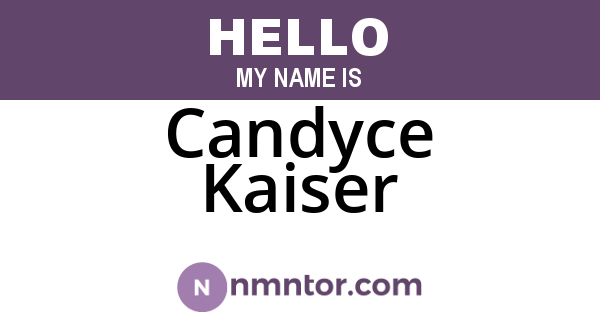 Candyce Kaiser