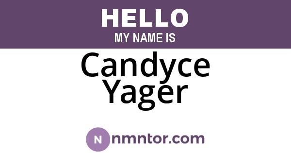 Candyce Yager