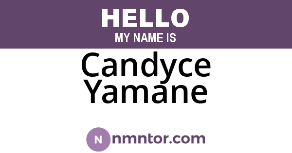 Candyce Yamane