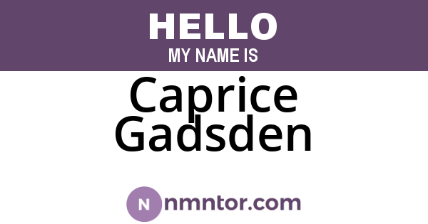 Caprice Gadsden