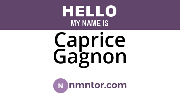 Caprice Gagnon