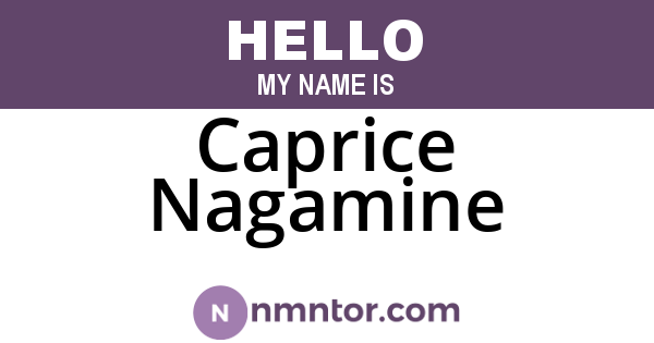 Caprice Nagamine