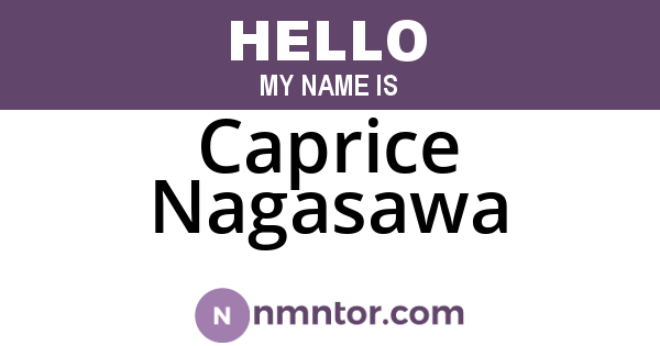 Caprice Nagasawa