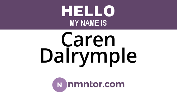 Caren Dalrymple