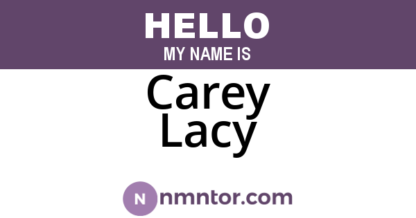 Carey Lacy