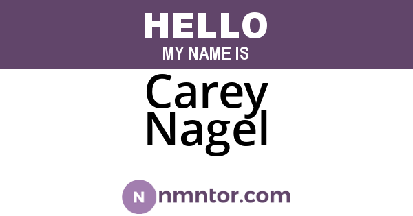 Carey Nagel