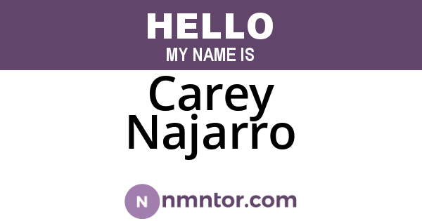 Carey Najarro
