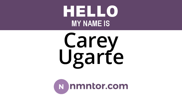 Carey Ugarte