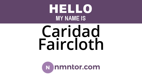 Caridad Faircloth