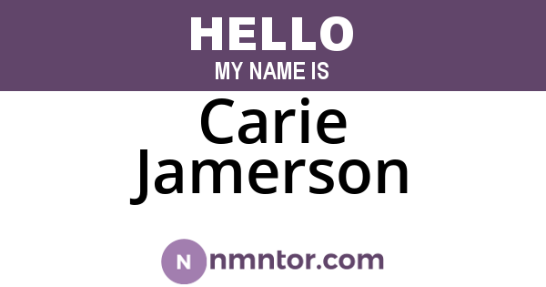 Carie Jamerson