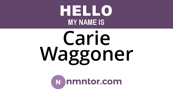 Carie Waggoner